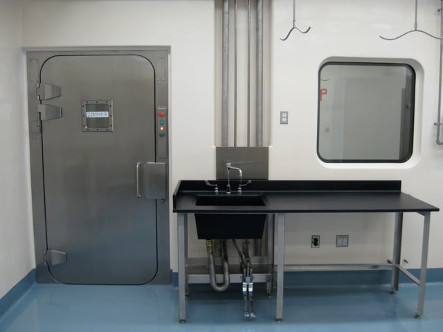 Presray APR laboratory doors with pneumatic seals.